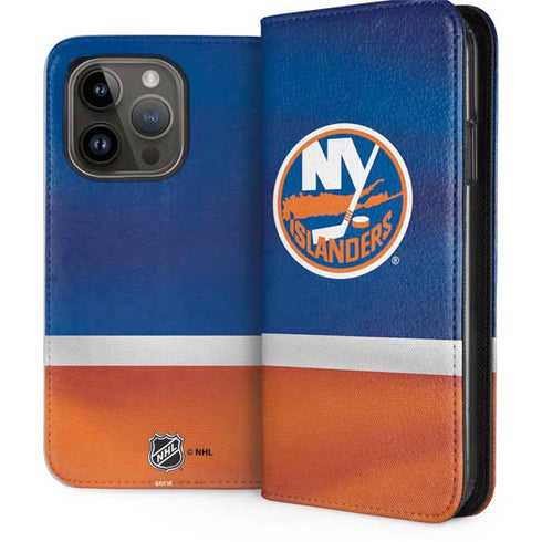 NHL New York Islanders Jersey iPhone 15 Pro Folio Case